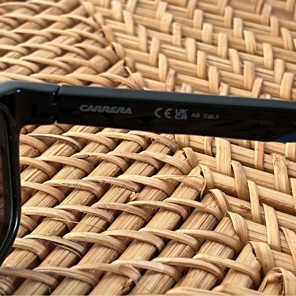 New Carrera 2047T/S Blue Black Sunglasses Lightweight Mirror Lens Rectangle NWOT - Picture 8 of 13